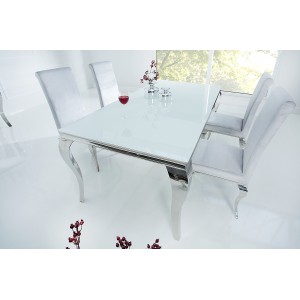 MODERN BAROCK design étkezőasztal -180cm - fehér