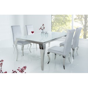 MODERN BAROCK design étkezőasztal -180cm - fehér