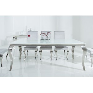 MODERN BAROCK design étkezőasztal -200cm - fehér Étkezőasztalok