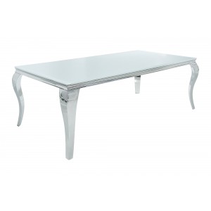 MODERN BAROCK design étkezőasztal -200cm - fehér