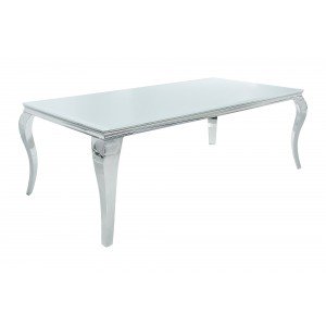 MODERN BAROCK design étkezőasztal -200cm - fehér