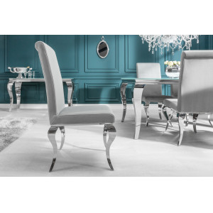 MODERN BAROCK design szék -ezüst