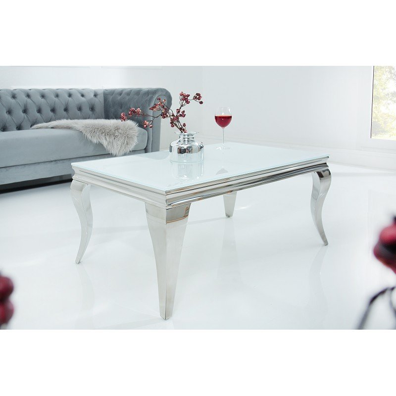 MODERN BAROCK design dohányzóasztal - ezüst