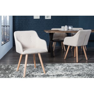 BERGEN modern szék - beige INVICTA