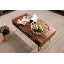 BAGLI tömör rózsafa dohányzóasztal