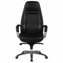 CONTINENTAL bőr irodai szék - fekete