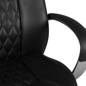 CONTINENTAL bőr irodai szék - fekete