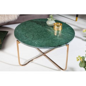 MARBLE design dohányzóasztal - zöld márvány - 60cm