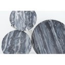 MARBLE design dohányzóasztal - szürke márvány - 60cm