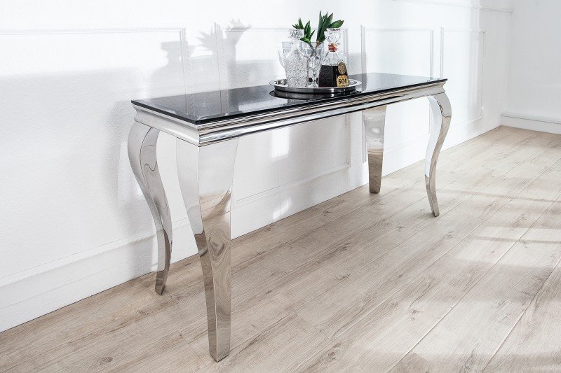 MODERN BAROCK modern konzolasztal - fekete