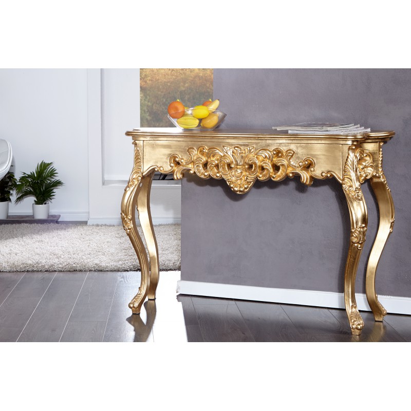 VENICE modern konzolasztal 110cm - arany