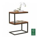 S-FORM rózsafa/fém lerakóasztal