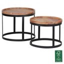 BRIAN tömör akác lerakóasztal szett