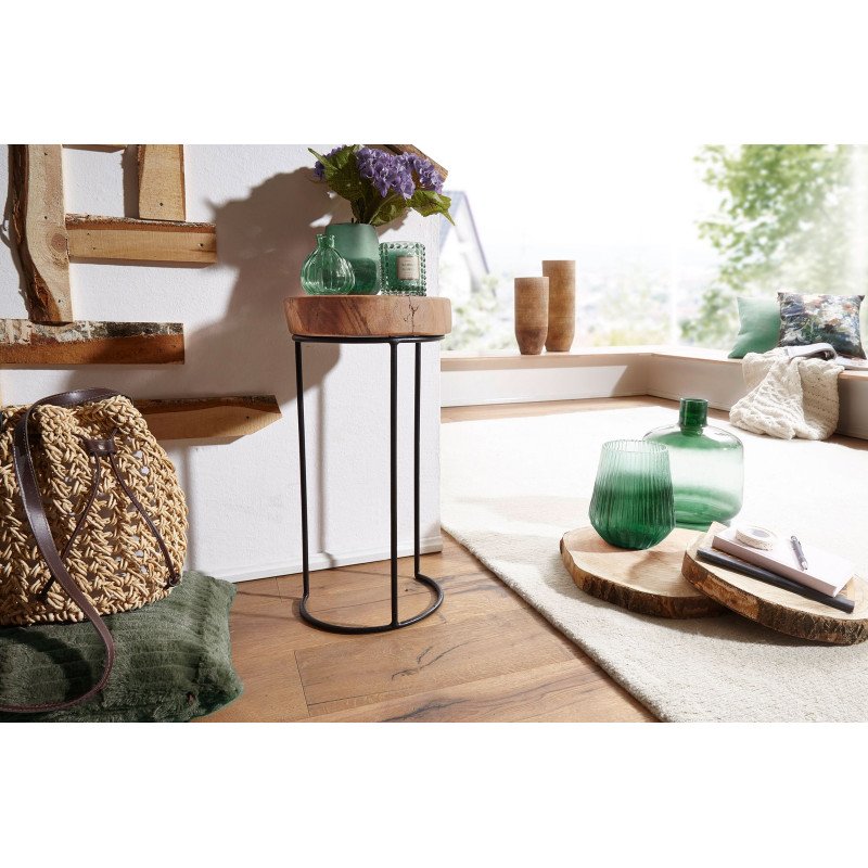 KALKUTTA tömör akác lerakóasztal 55cm