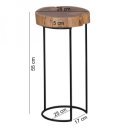 KALKUTTA tömör akác lerakóasztal 55cm