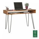 JAIPUR tömör rózsafa íróasztal fém lábakkal