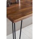 JAIPUR II tömör rózsafa íróasztal fém lábakkal