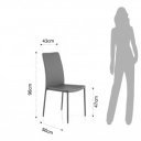 ENRICO design szék - szürke