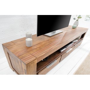 MAKASSAR III tömör rózsafa design TV szekrény