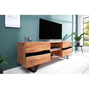 RIVER tömör akác TV-szekrény - 160cm