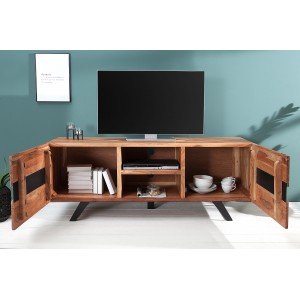 RIVER tömör akác TV-szekrény - 160cm