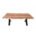 RIVER tömör akác dohányzóasztal -100cm