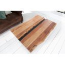 RIVER tömör akác dohányzóasztal -100cm